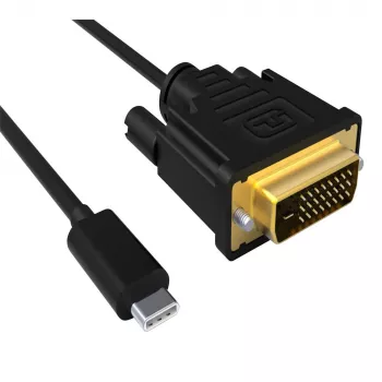 Cabo de conversão ACT USB Type-C para ficha DVI 4K/30Hz, 2 metros