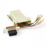 ACT Adaptador Heavy-Duty montável conector fêmea RJ-45 para conector fêmea D-Sub de 9 pinos