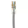 ACT Conector modular RJ45 (8P/8C) CAT6 Easyconnect não blindado para cabo redondo com condutores maciços ou flexíveis
