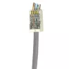 ACT Conector modular RJ45 (8P/8C) CAT6 easyconnect blindado para cabo redondo com condutores maciços ou flexíveis
