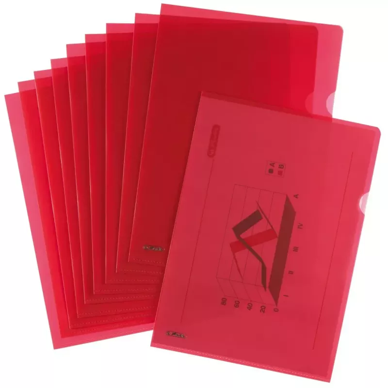 Pasta Herlitz 50009091 Polipropileno (PP) Vermelho A4