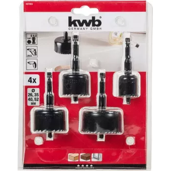 Conjunto de serras-copo KWB 497900 Aparafusadora sem fio