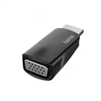 Adaptador de cabo Hama 00200344 HDMI VGA preto
