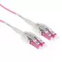 ACT RL8403 OM4 cabo de fibra óptica, 2x LC, LSZH, 3 m, violeta