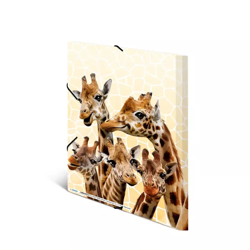 Capa de documentos convencional HERMA Giraffe Friends polipropileno (PP) multicolor A4