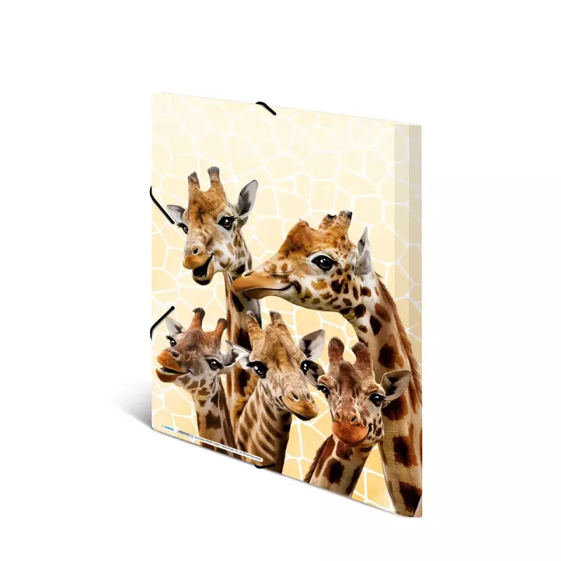Capa de arquivo convencional HERMA Giraffe Friends polipropileno A3