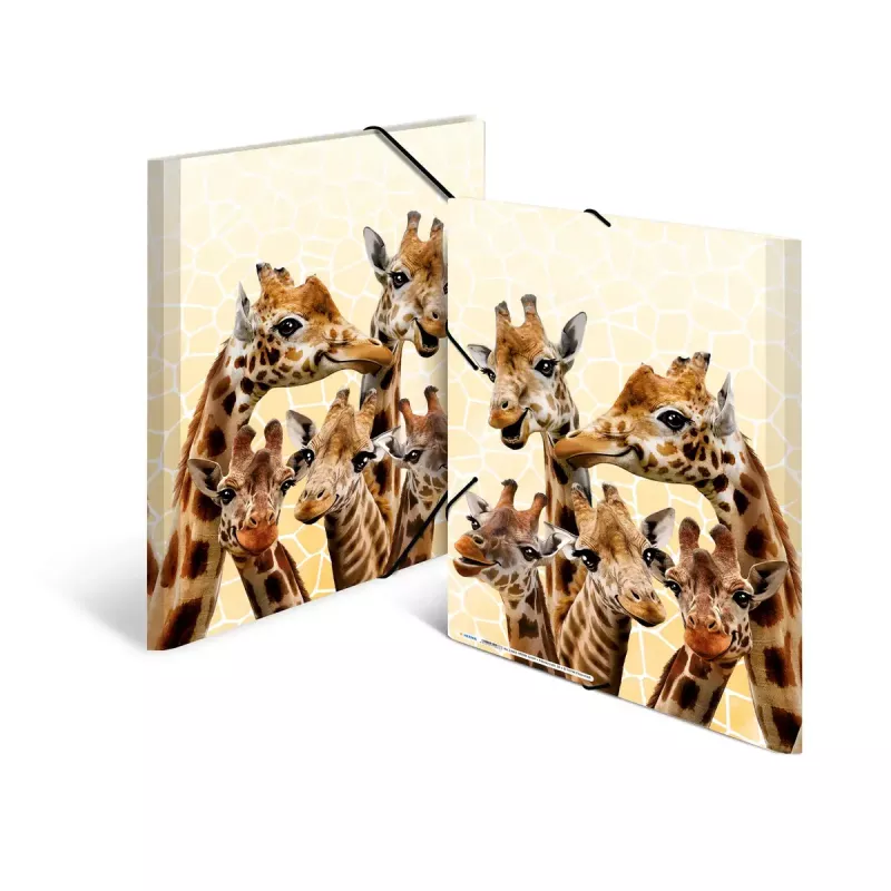 Capa de arquivo convencional HERMA Giraffe Friends polipropileno A3