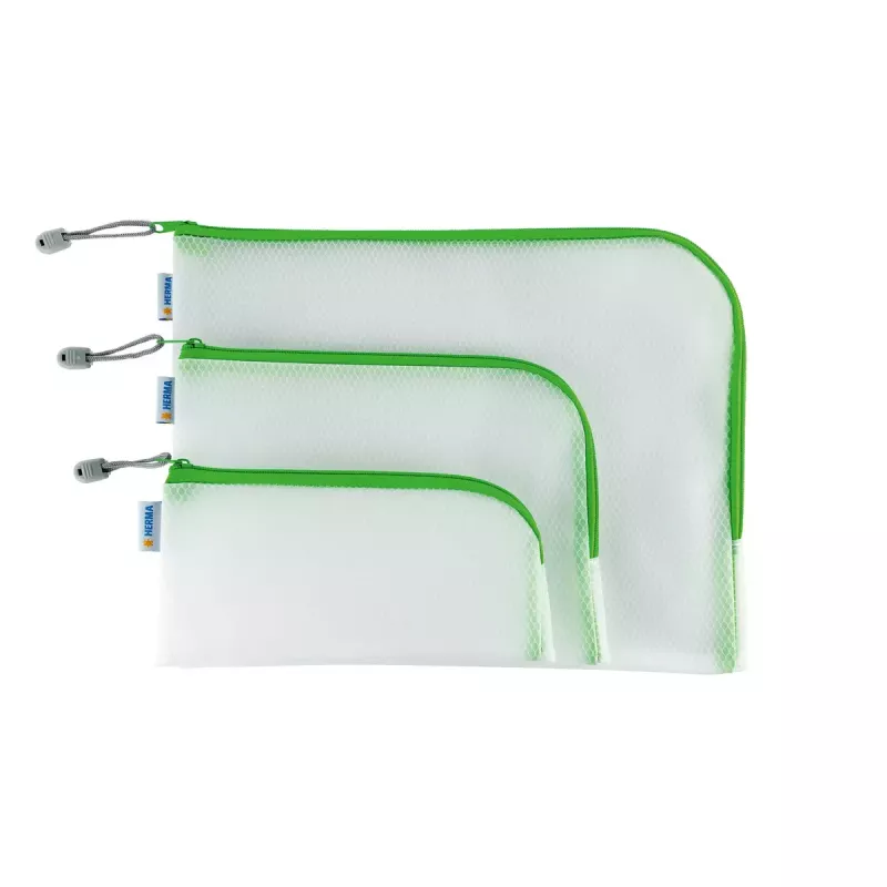 Estojo rígido para material de escrita HERMA 20010 verde transparente