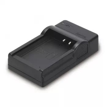 Carregador de bateria de viagem Hama para bateria de máquina fotográfica digital USB