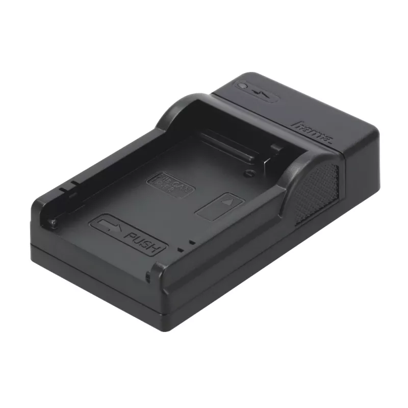 Carregador de bateria Hama Travel para bateria de máquina fotográfica digital USB