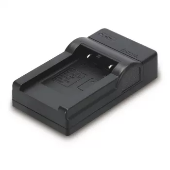 Carregador de bateria Hama Travel USB para bateria de máquina fotográfica digital