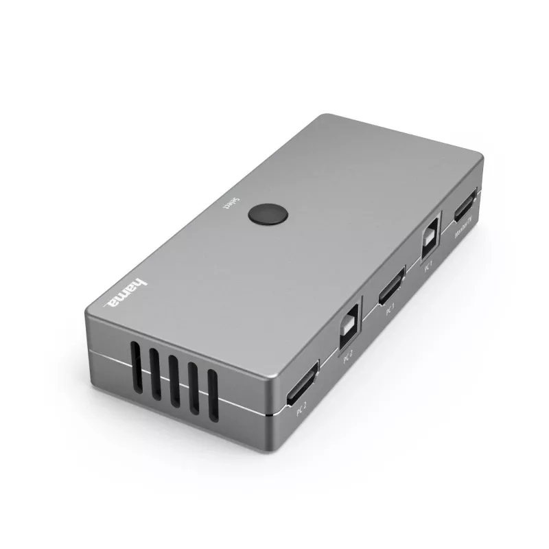 Comutador KVM Hama 00200135 USB HDMI 4K Ultra HD