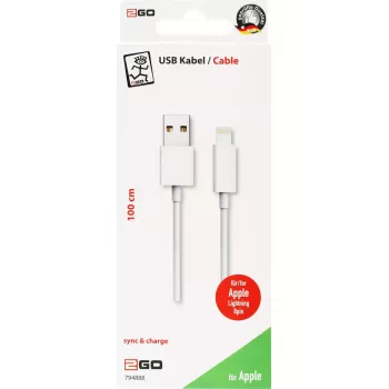 Cabo Lightning 2GO 794888 1m branco USB B