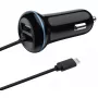 Carregador móvel 2GO 797169 universal preto isqueiro de automóvel 12/24V
