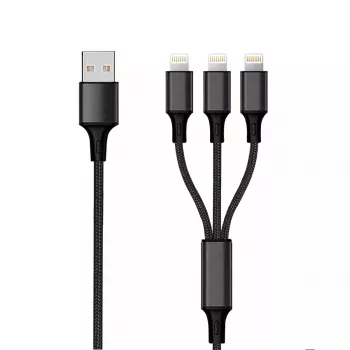 Cabo Lightning 2GO 797155 1,5 m preto USB B USB C Micro-USB B