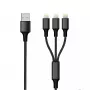 Cabo Lightning 2GO 797155 1,5 m preto USB B USB C Micro-USB B
