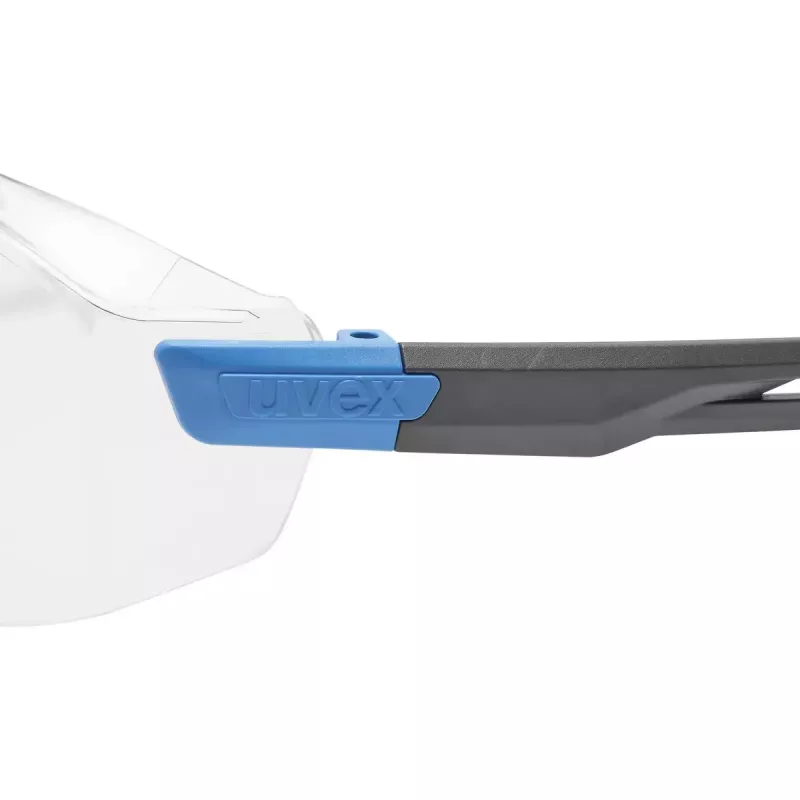 Óculos de proteção Uvex i-lite plástico azul cinzento lentes transparentes