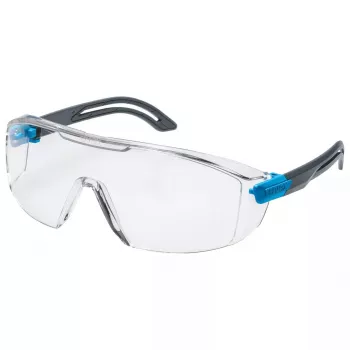 Óculos de proteção Uvex i-lite plástico azul cinzento lentes transparentes