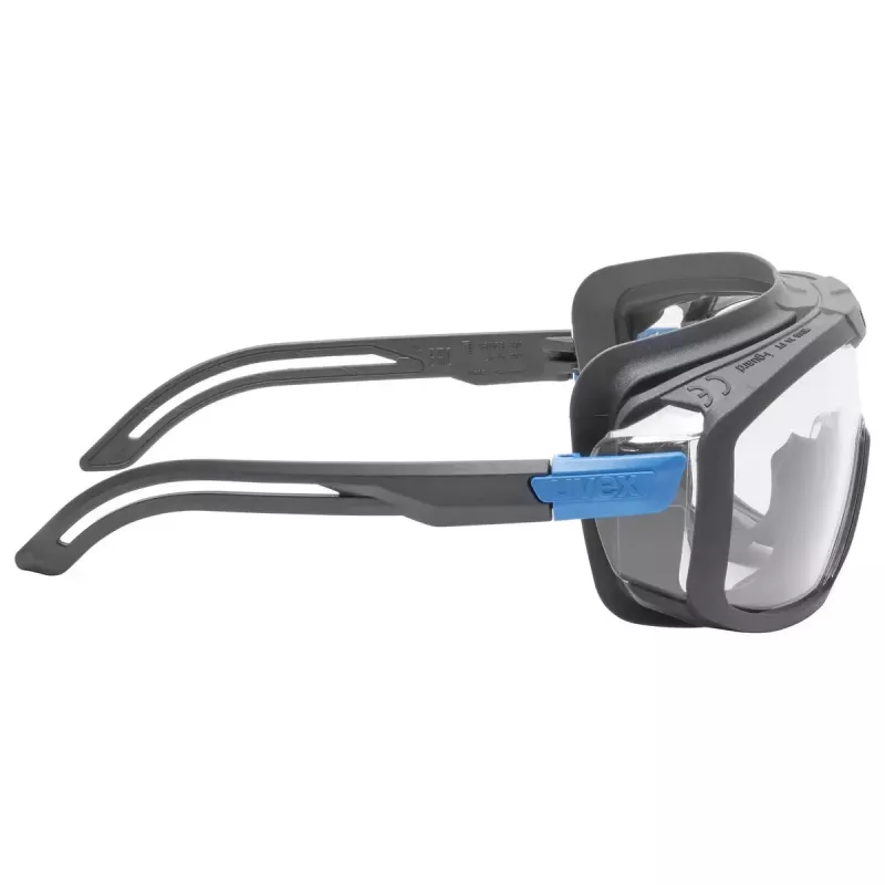 Óculos de proteção Uvex i-guard policarbonato azul cinzento transparente