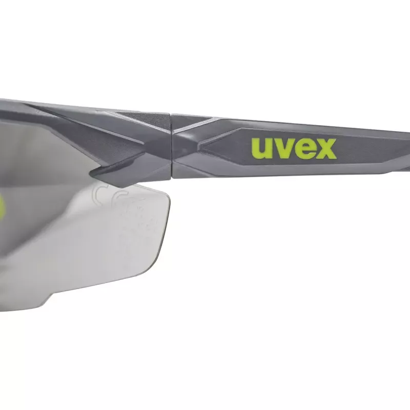 uvex suXXeed 9181281 óculos de proteção, lente cinzenta, policarbonato, armação antracite/lima