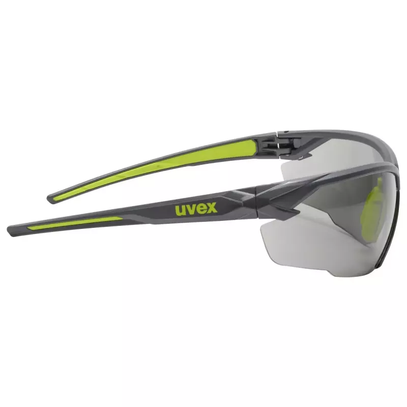 uvex suXXeed 9181281 óculos de proteção, lente cinzenta, policarbonato, armação antracite/lima