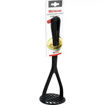 Esmagador de batatas tradicional Westmark Gentle — plástico, preto, 275 mm de comprimento, 85 mm de profundidade/altura