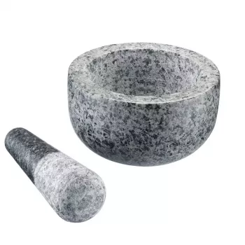 Almofariz e pilão Westmark granito cinzento — granito, Ø 13 cm, 131×131 mm