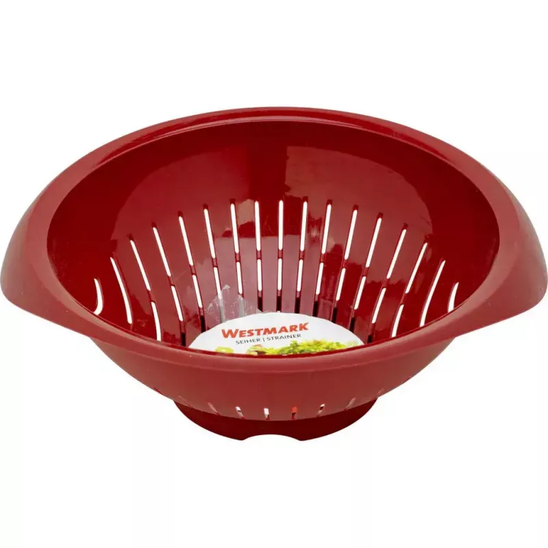 Coador de cozinha Westmark 2424227R, plástico, redondo, 25 cm de diâmetro, vermelho