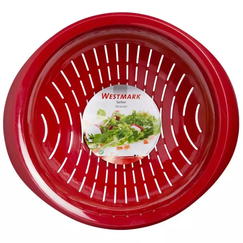 Coador de cozinha Westmark 2424227R, plástico, redondo, 25 cm de diâmetro, vermelho