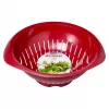 Coador de cozinha Westmark 2424227R, plástico, redondo, 25 cm de diâmetro, vermelho