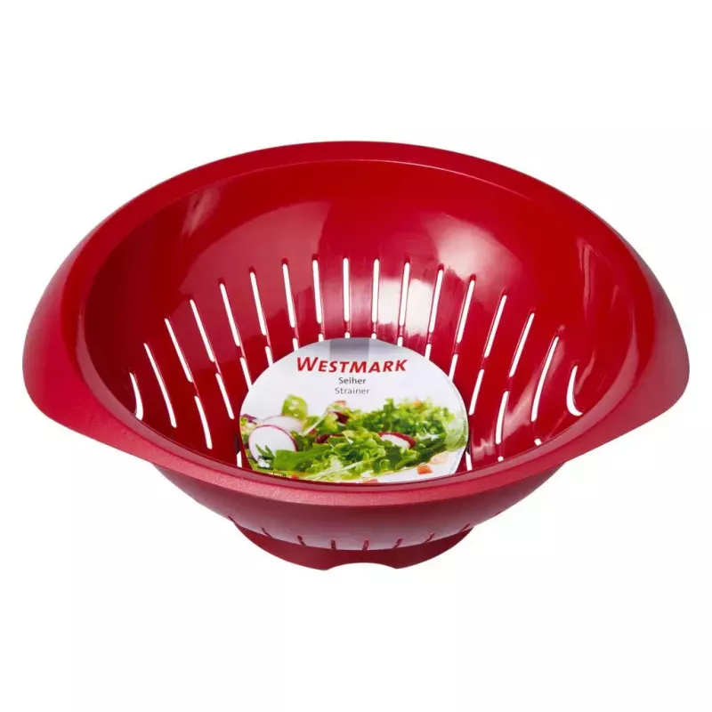 Coador de cozinha Westmark 2424227R, plástico, redondo, 25 cm de diâmetro, vermelho