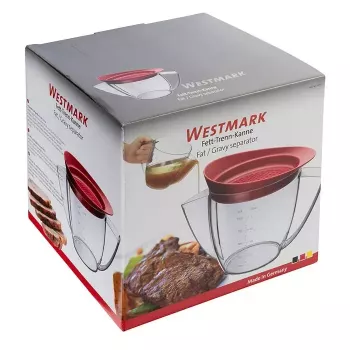 Separador de gordura Westmark 30752260 — 1000 ml plástico, pega transparente, 225×139×160 mm