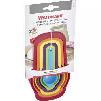 Colheres de medida Westmark Matroschka conjunto de 6 polipropileno, comprimentos até 170 mm, multicolor