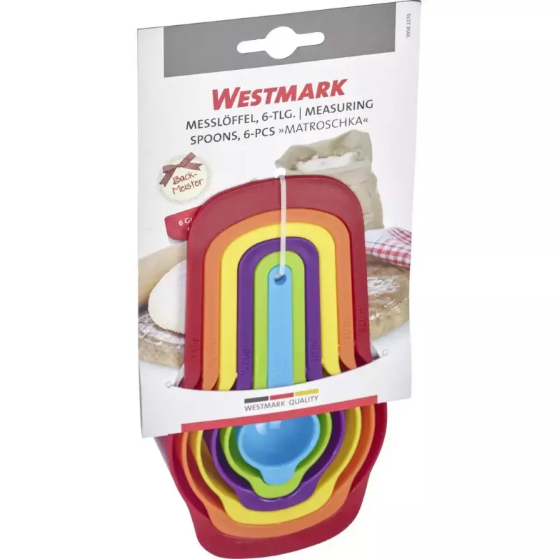 Westmark Matroschka 30582270 colheres medidoras, 6 unidades, polipropileno (PP)