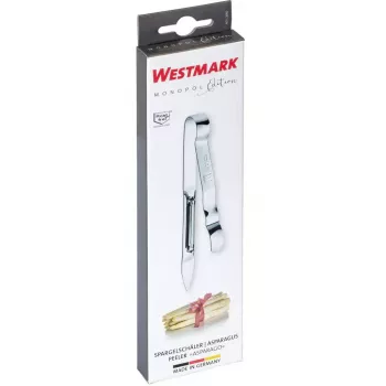 Descascador de espargos Westmark Asparago, lâmina de aço inoxidável, largura 51 mm, comprimento 175 mm