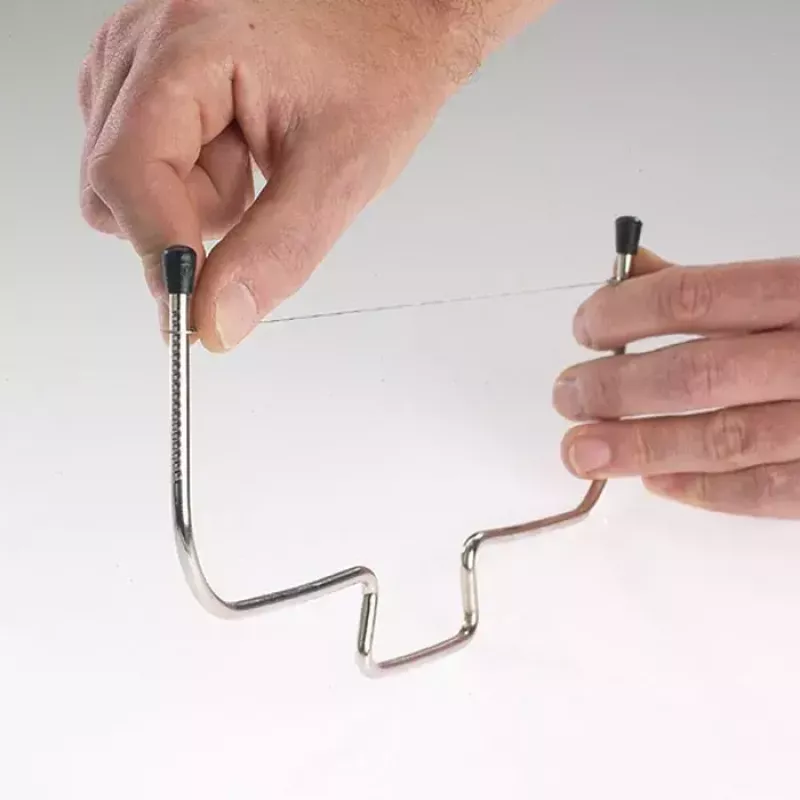 Cortador de bolo de arame Westmark Simplex‑Duo, corpo de aço inoxidável, preto, largura 320 mm