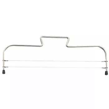 Cortador de bolo de arame Westmark Simplex‑Duo, corpo de aço inoxidável, preto, largura 320 mm