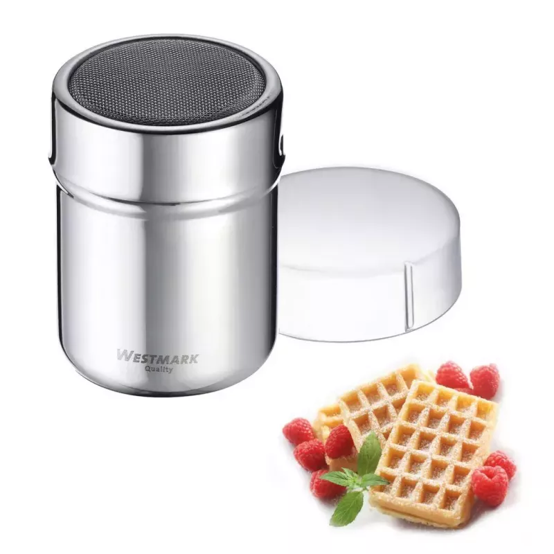 Westmark 69502260 polvilhador de açúcar em pó, aço inoxidável/polipropileno (PP), 6,2 cm, prateado