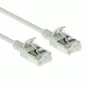 Cabo de rede slimline snagless para centro de dados ACT cinzento 7 metros LSZH U/FTP CAT6A com fichas RJ45