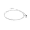 Cabo de rede slimline para centro de dados ACT branco 3 metros LSZH U/FTP CAT6A sem patilhas com fichas RJ45