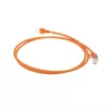 Cabo de rede Slimline Datacenter ACT Laranja 1 m LSZH U/FTP CAT6A com proteção da patilha e fichas RJ45