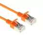 Cabo de rede Slimline Datacenter ACT Laranja 5 m LSZH U/FTP CAT6A com fichas RJ45