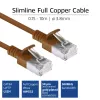 Cabo de rede Slimline Datacenter ACT Castanho 5 m LSZH U/FTP CAT6A com fichas RJ45