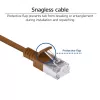 Cabo de rede Slimline Datacenter ACT Castanho 5 m LSZH U/FTP CAT6A com fichas RJ45