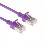 Cabo de rede Slimline Datacenter ACT Roxo 7 m LSZH U/FTP CAT6A snagless com fichas RJ45