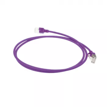 Cabo de rede Slimline Datacenter ACT Roxo 7 m LSZH U/FTP CAT6A snagless com fichas RJ45