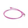 Cabo de rede Slimline Datacenter ACT Rosa 2 m LSZH U/FTP CAT6A snagless com fichas RJ45