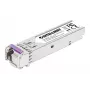 Módulo transceptor ótico SFP Intellinet Gigabit Fiber WDM Bi-Directional 1000Base-BX-U (LC) porta monomodo, 80 km, BiDi WDM (RX1550/TX1490), compatível com MSA para máxima compatibilidade, Prateado