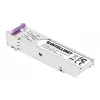 Módulo transceptor ótico SFP Intellinet Gigabit Fiber WDM Bi-Directional 1000Base-BX-U (LC) porta monomodo, 80 km, BiDi WDM (RX1550/TX1490), compatível com MSA para máxima compatibilidade, Prateado
