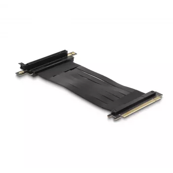 Placa riser DeLOCK PCI Express x16 macho para slot x16 90° angular com cabo 30 cm